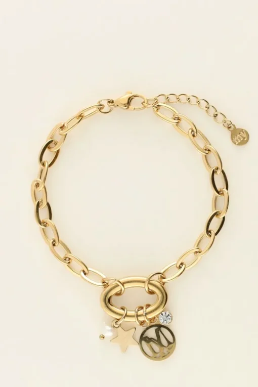 Armband Met Bedels & Parel