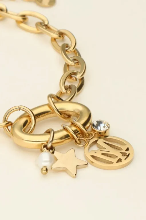 Armband Met Bedels & Parel