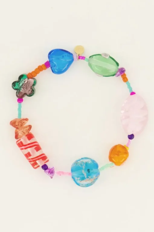Armband Met Diverse Multikleur Kralen
