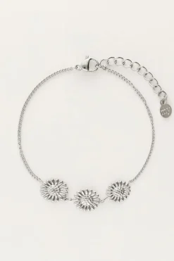 Armband Met Drie Zonnebloemen