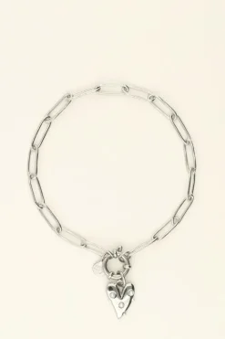 Armband Met Groot Hart En Parels