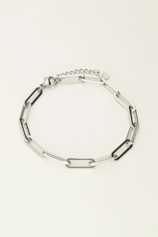 Armband Met Grote Vierkante Schakels