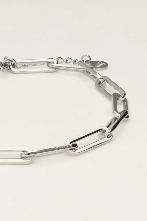 Armband Met Grote Vierkante Schakels