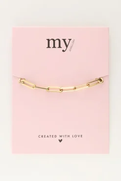 Armband Met Grote Vierkante Schakels