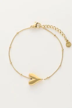 Armband Met Hartje En Bolletjes