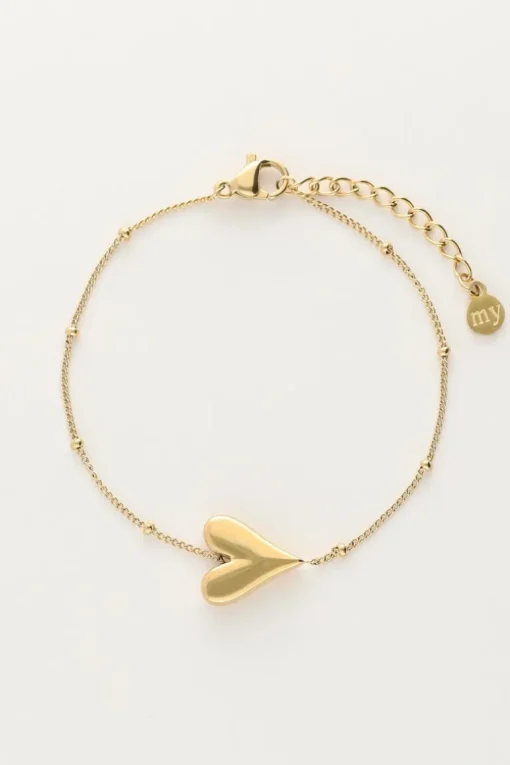 Armband Met Hartje En Bolletjes