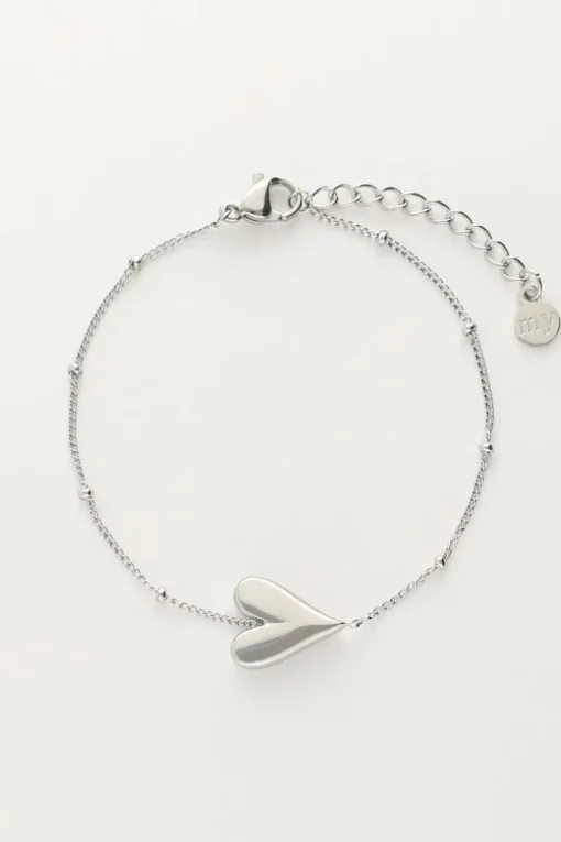 Armband Met Hartje En Bolletjes