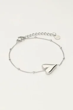 Armband Met Hartje En Bolletjes