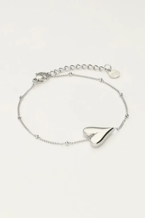 Armband Met Hartje En Bolletjes