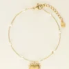 Armband Met Hartjes Bedel En Parels