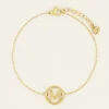 Armband Met Initial In Ronde Bedel