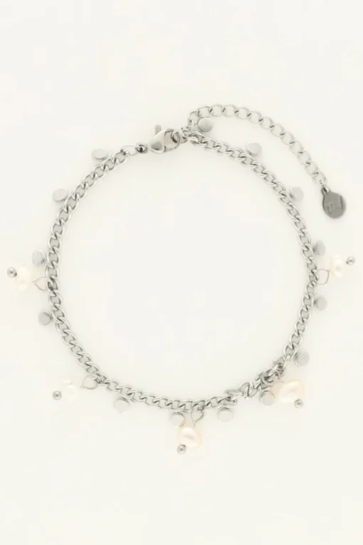 Armband Met Kleine Munten En Parels