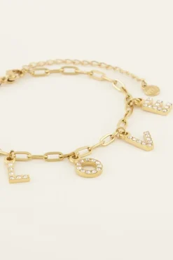Armband Met Love Letters & Strass