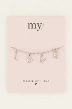 Armband Met Love Letters & Strass