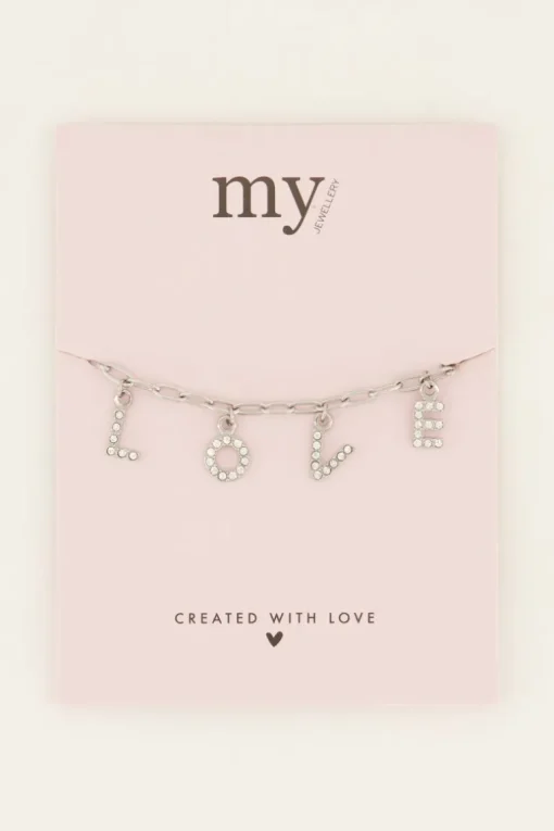 Armband Met Love Letters & Strass
