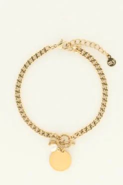 Armband Met Munt & Parel