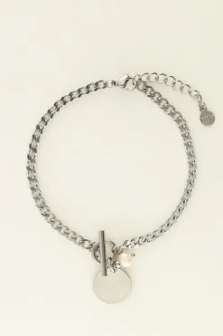 Armband Met Munt & Parel