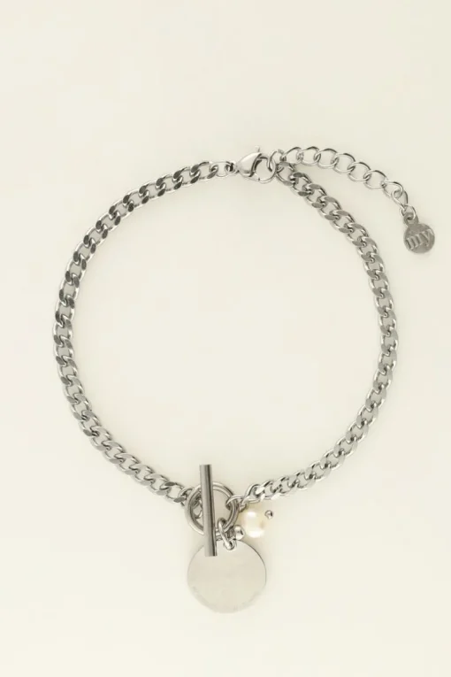 Armband Met Munt & Parel