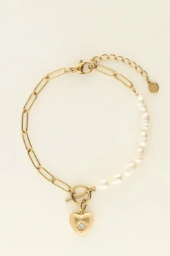 Armband Met Schakels & Parel
