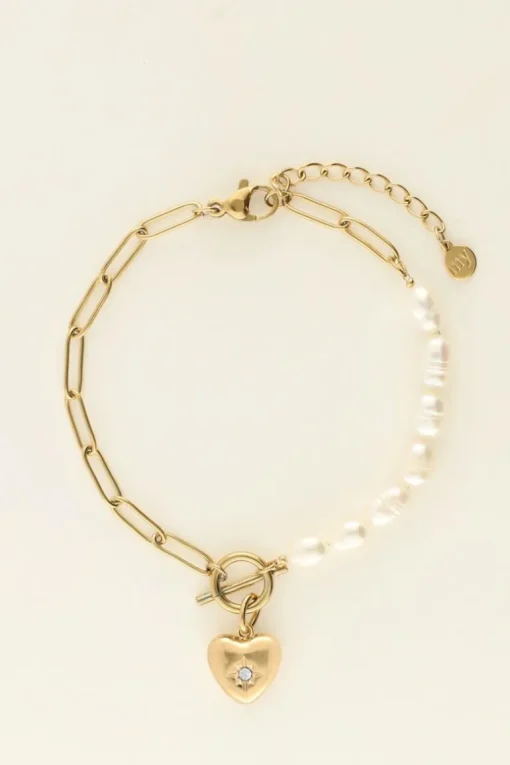 Armband Met Schakels & Parel