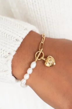 Armband Met Schakels & Parel