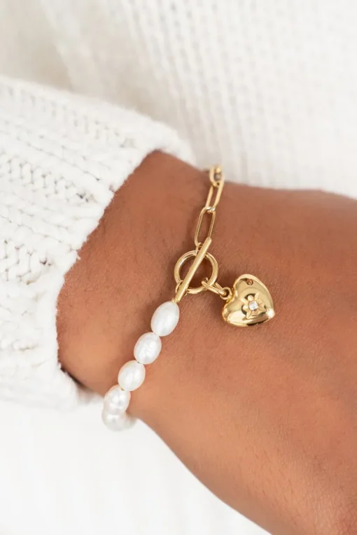 Armband Met Schakels & Parel