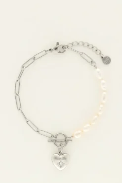 Armband Met Schakels & Parel