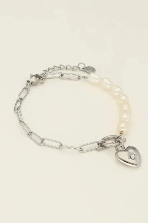 Armband Met Schakels & Parel
