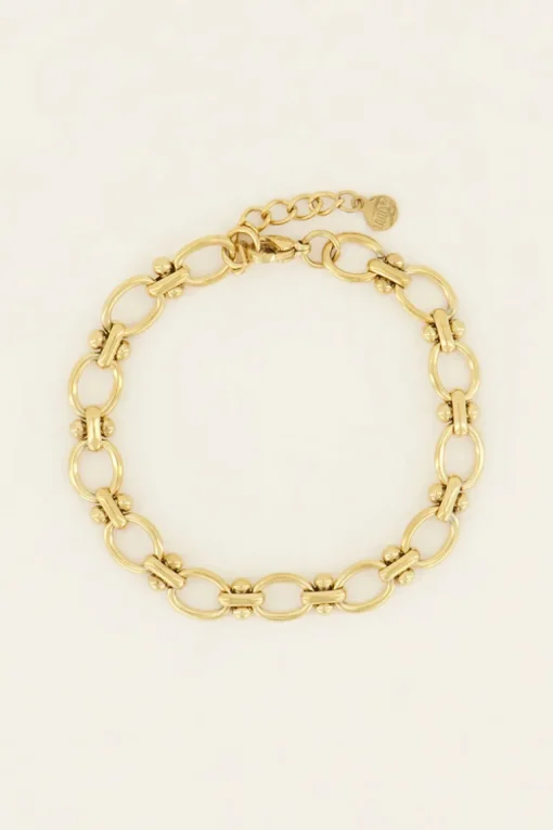 Armband Met Schakels En Bolletjes
