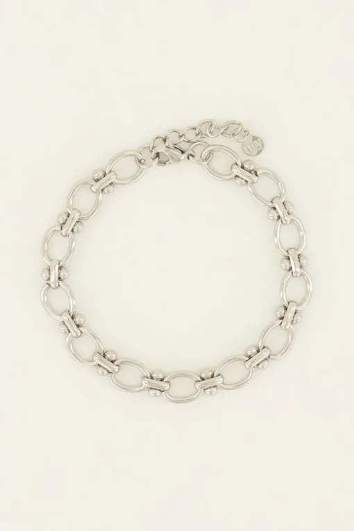 Armband Met Schakels En Bolletjes