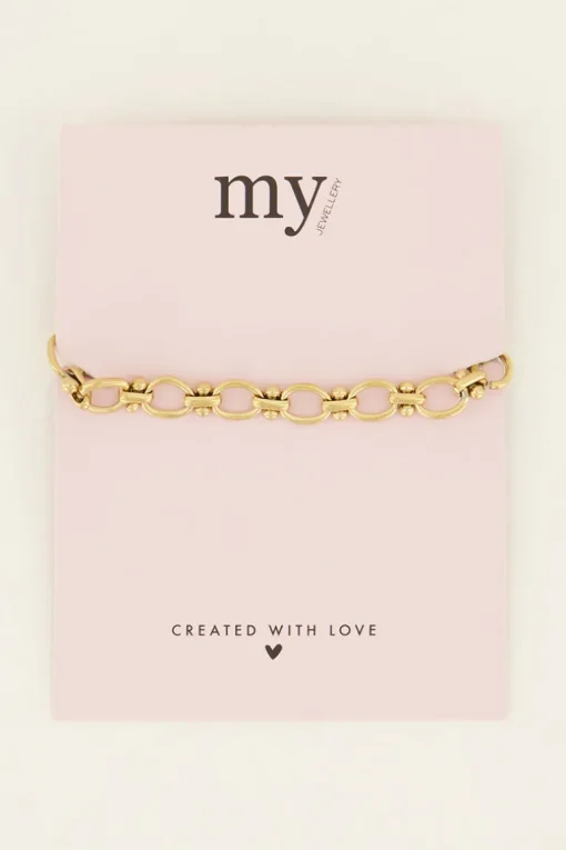 Armband Met Schakels En Bolletjes