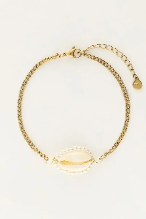 Armband Met Schelp En Parels