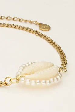 Armband Met Schelp En Parels