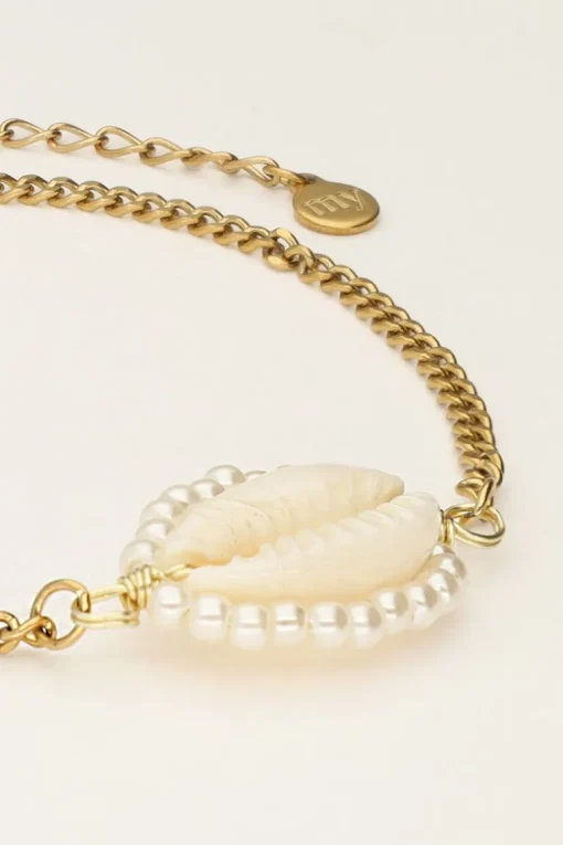 Armband Met Schelp En Parels