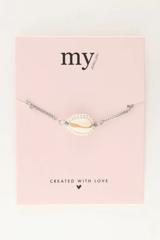 Armband Met Schelp En Parels