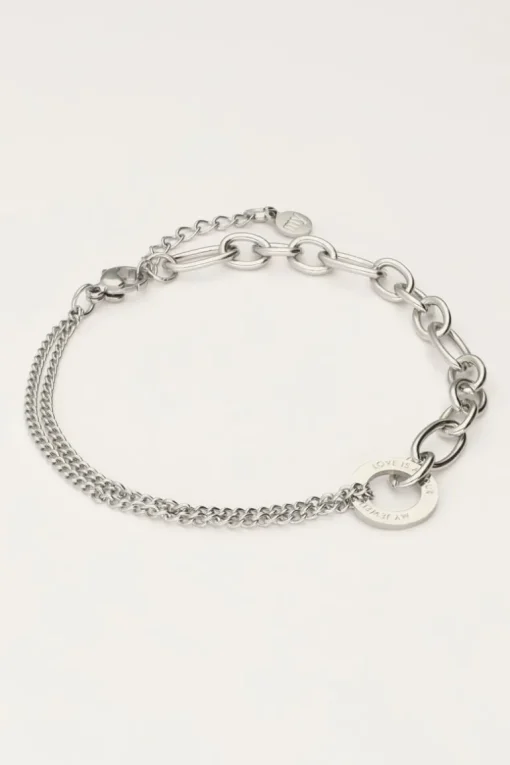 Armband Met Verschillende Schakels ''Love''