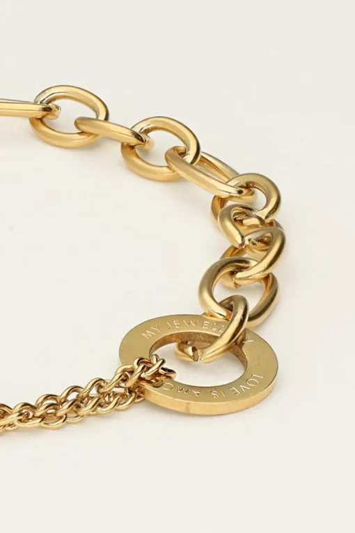 Armband Met Verschillende Schakels ''Love''