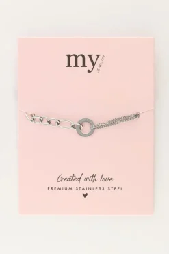 Armband Met Verschillende Schakels ''Love''