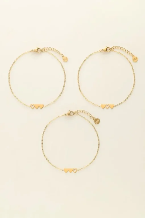 Armbanden Set Drie Hartjes