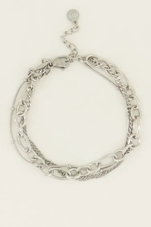 Armbandje Drielaags Bolletjes