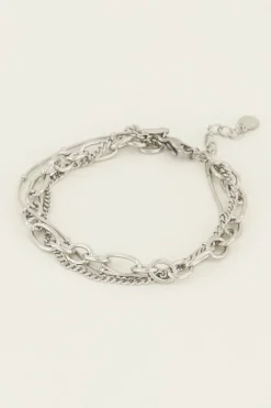 Armbandje Drielaags Bolletjes