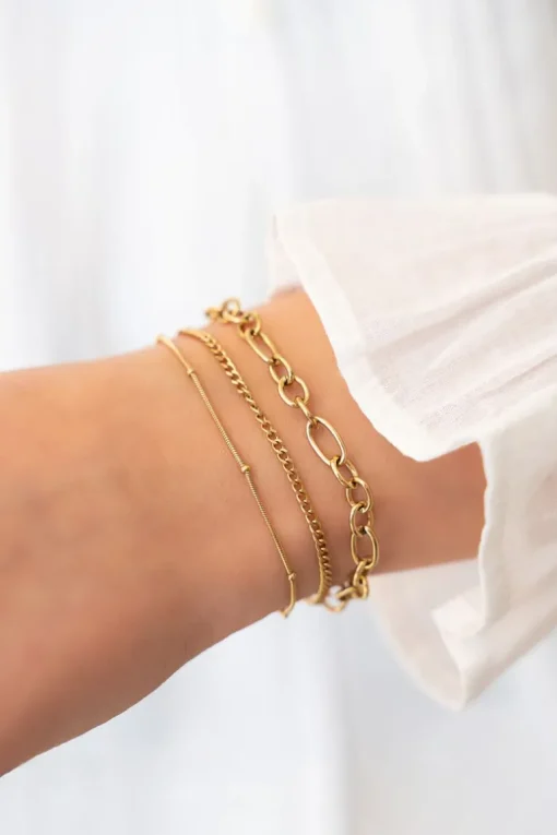 Armbandje Drielaags Bolletjes
