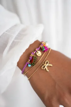 Art Paarse Touw Armband Tutti Frutti