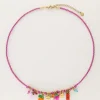 Art Paarse Touw Ketting Tutti Frutti