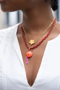 Art Schakelketting Met Bloem