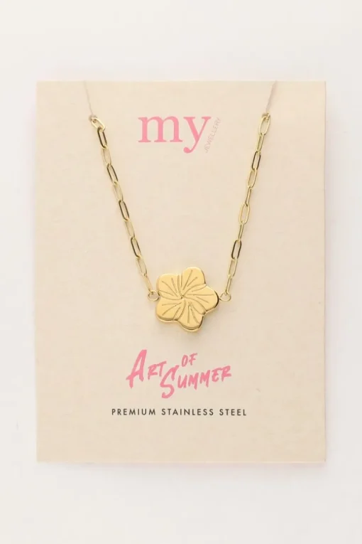 Art Schakelketting Met Bloem