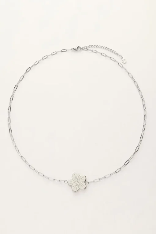 Art Schakelketting Met Bloem