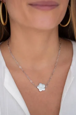 Art Schakelketting Met Bloem