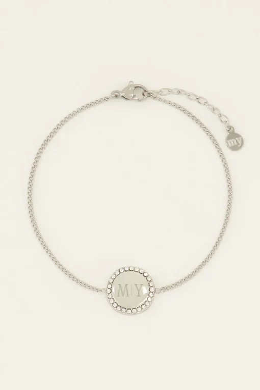 Atelier Armband Met Ronde Strass Bedel