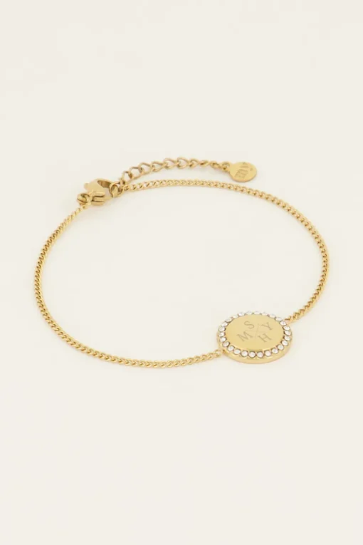 Atelier Armband Met Ronde Strass Bedel